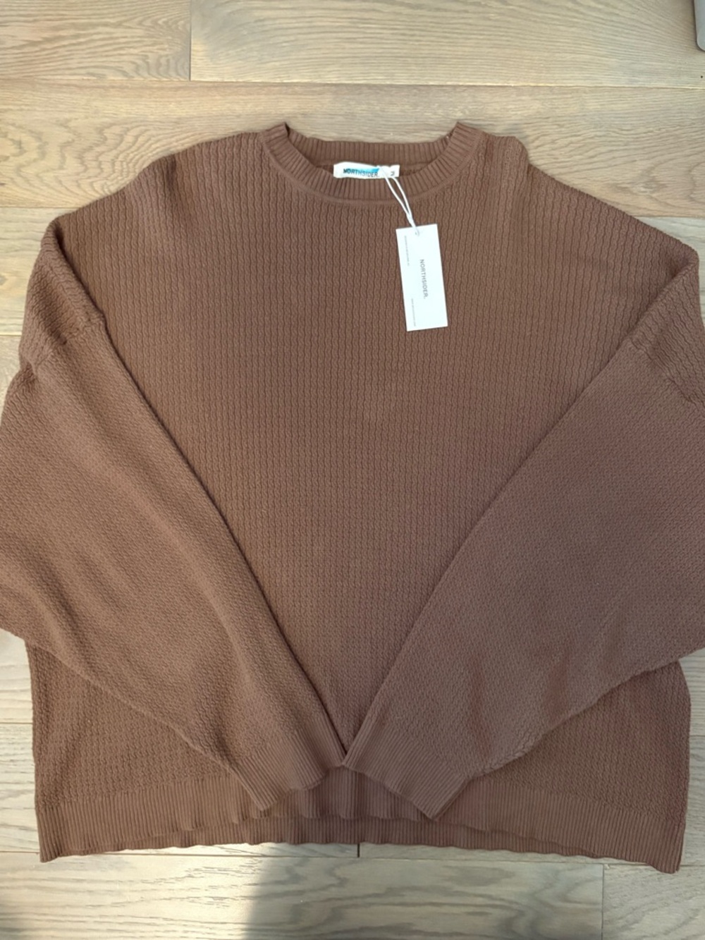 Northsider Men's Crewneck Sweater in Warm Chestnut